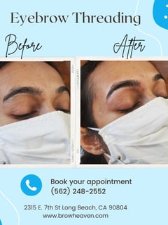 View Brows, Brow Shaping, Arched, Rounded, S-Shaped, Steep Arch, Straight, Brow Technique, Threading, Brow Sculpting, Brow Tinting, Brow Lamination, Microblading, Ombré - Rachana Pandya, Long Beach, CA