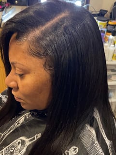 View Women's Hair, Black, Weave, Protective, Hairstyles, Hair Extensions, Hair Length, Medium Length, Hair Color - Natasha Todd, Philadelphia, PA