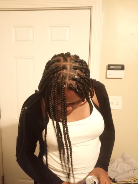 Image of  Women's Hair, Hairstyles, Braids (African American), Hair Extensions, Protective