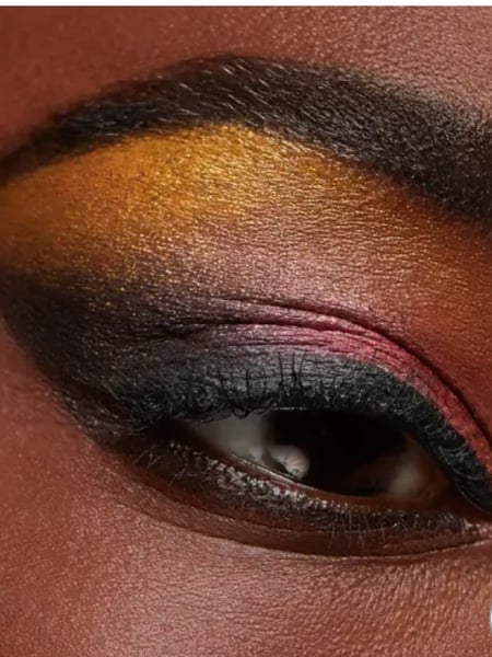Image of  Black Brown, Skin Tone, Makeup, Evening, Look, Glam Makeup, Black, Colors, Orange, Pink