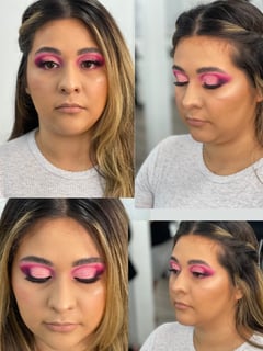 View Makeup, Look, Glam Makeup, Olive, Skin Tone, Light Brown, Colors, Pink - Jackie Mondragon, Mountain View, CA