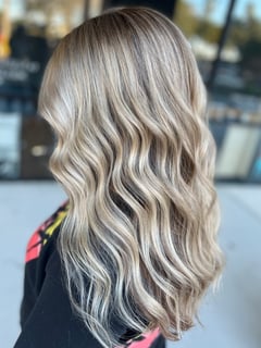 View Hair Color, Hairstyle, Beachy Waves, Foilayage, Women's Hair - serena leo, Brandon, FL