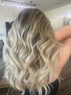 View Women's Hair, Beachy Waves, Hairstyles, Layered, Haircuts, Long, Hair Length, Blonde, Highlights, Hair Color - Melissa Sherwood, Stockton, CA