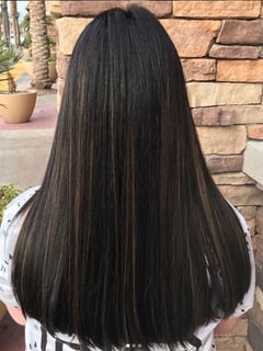 View Women's Hair, Brunette, Hair Color, Highlights, Long, Hair Length, Layered, Haircuts - Summer Frame, Las Vegas, NV