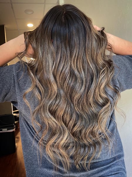 Image of  Hair Length, Women's Hair, Balayage, Hair Color, Curly, Hairstyles