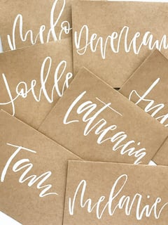 View Calligraphy, Novelties, Handwritten Letters, Monogram, Custom Framable Art, Place Cards, Envelope Addressing, Calligraphy Service - Melarie Odelusi, Mansfield, TX