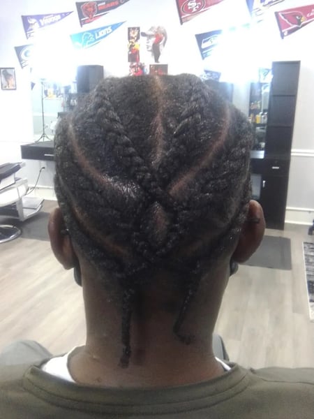 Image of  Boys, Haircut, Kid's Hair, Girls, Braiding (African American), Hairstyle, Protective Styles, Locs