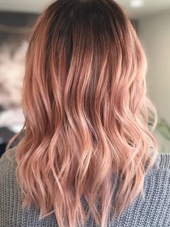 View Blonde, Hairstyle, Beachy Waves, Long Hair (Upper Back Length), Hair Length, Ombré, Hair Color, Women's Hair - Amanda Rose, Phoenix, AZ