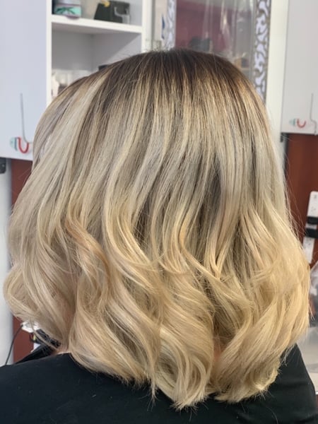 Image of  Women's Hair, Blowout, Hair Color, Balayage, Black, Blonde, Brunette, Color Correction, Fashion Color, Foilayage, Full Color, Highlights, Ombré, Red, Hair Length, Short Ear Length, Pixie, Short Chin Length, Shoulder Length, Medium Length, Long, Haircuts, Bangs, Blunt, Bob, Coily, Curly, Layered, Shaved, Hairstyles, Beachy Waves, Curly, Hair Extensions, Straight, Weave, Wigs, Hair Texture, Permanent Hair Straightening, Keratin, Perm, Japanese Straightener, Perm Relaxer