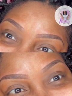 View Brows, Arched, Brow Shaping, Microblading, Ombré - Myreisha Nickens, Baltimore, MD