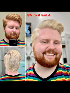 View Highlights (Men's Hair), Blonde (Men's Hair), Color, Men's Hair - Nickolas Teague, Burbank, CA