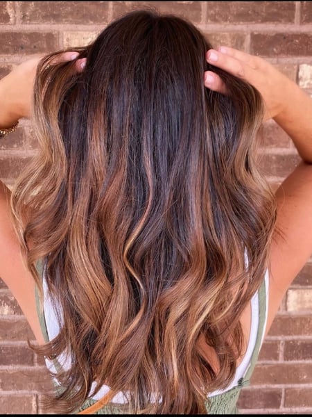Image of  Ombré, Balayage, Brunette, Women's Hair, Hair Color