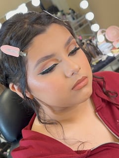 View Glam Makeup, Brows, Makeup, Look, Brow Treatments, Arched, Glitter, Brow Lamination, Brow Shaping, Colors - Maricela Rodriguez, Conroe, TX