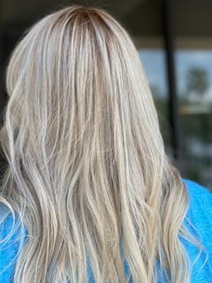 View Women's Hair, Blonde, Hair Color, Highlights, Beachy Waves, Hairstyles - serena leo, Brandon, FL