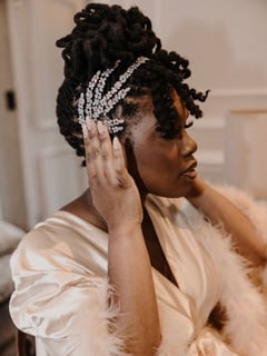 View Shoulder Length, Hair Extensions, Locs, Bridal, Women's Hair, Hairstyles, Hair Color, Braids (African American), Haircuts, Bangs, Hair Length - Nadiria Blowe, Atlanta, GA