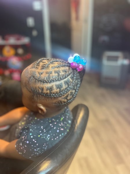 Image of  Girls, Haircut, Kid's Hair, Protective Styles, Hairstyle, Braiding (African American)
