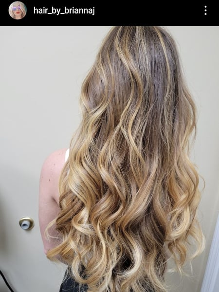 Image of  Layered, Haircuts, Women's Hair, Blowout, Beachy Waves, Hairstyles, Highlights, Hair Color, Ombré, Blonde, Balayage, Foilayage, Long, Hair Length