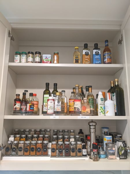 Image of  Professional Organizer, Kitchen Organization, Food Pantry, Spice Cabinet, Baking Supplies, Kitchen Drawers, Kitchen Shelves