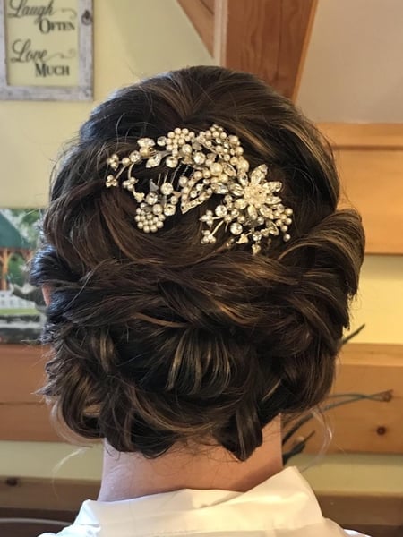 Image of  Women's Hair, Updo, Hairstyles, Bridal