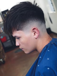 View Short Ear Length Hair, Haircut, Men's Hair, Medium Fade - Randy Hernandez, Apopka, FL
