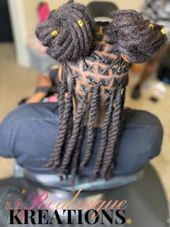 View Kid's Hair, Girls, Haircut, Locs, Hairstyle, Protective Styles, Updo - Najah Bourne, Concord, NC
