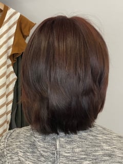 View Haircut, Full Color, Hair Color, Red, Shoulder Length Hair, Hair Length, Layers, Women's Hair - Jordan Wells, Lansing, MI