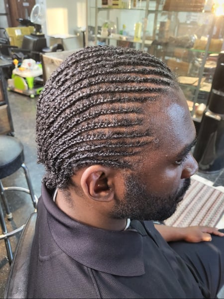 Image of  Braids (African American), Hairstyles, Men's Hair
