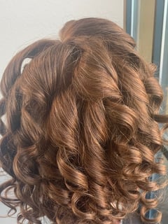 View Brunette, Coily, Haircuts, Women's Hair, Layered, Curly, Blowout, Natural, Hairstyles, Curly, Hair Color - Velvet Fontenette, Las Vegas, NV