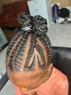 View Kid's Hair, French Braid, Hairstyle, Braiding (African American), Protective Styles, Updo, Curls - Yvonne Cadet, Orlando, FL