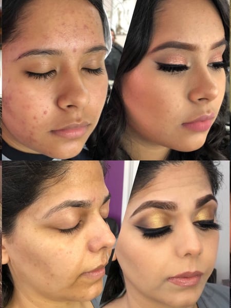 Image of  Lash Enhancement, Lashes, Skin Tone, Makeup, Olive, Light Brown, Dark Brown, Brown, Very Fair, Fair, Black Brown, Red Lip, Look, Daytime, Evening, Bridal, Glam Makeup, Black, Colors, Orange, Green, Red, Purple, Blue, Pink, White, Yellow, Brown, Gold, Glitter, Brow Shaping, Brows, S-Shaped, Steep Arch, Rounded, Straight, Arched, Wax & Tweeze, Brow Technique