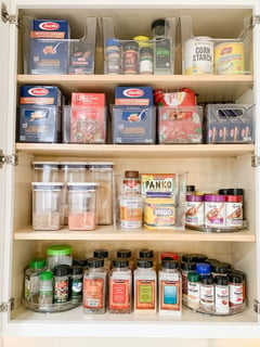 View Baking Supplies, Spice Cabinet, Kitchen Shelves, Professional Organizer, Kitchen Organization, Food Pantry - Bracha Hurwitz, Boca Raton, FL