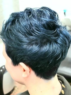View Hair Color, Women's Hair, Fashion Color, Hair Length, Pixie, Short Ear Length - Misty Al-Eryani, Indianapolis, IN