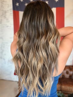 View Women's Hair, Blowout, Hair Color, Balayage, Blonde, Black, Brunette, Foilayage, Highlights, Ombré, Long, Hair Length, Layered, Haircuts, Beachy Waves, Hairstyles - Sam Donato, Spring, TX