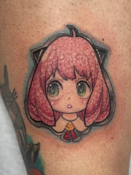 Image of  Tattoos, Tattoo Style, Tattoo Bodypart, Anime, Ankle 