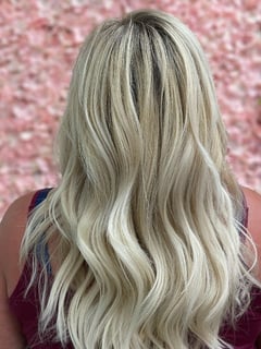 View Layered, Haircuts, Women's Hair, Blowout, Beachy Waves, Hairstyles, Curly, Hair Color, Highlights, Full Color, Color Correction, Blonde, Long, Hair Length - Alec Lamb, Cape Coral, FL