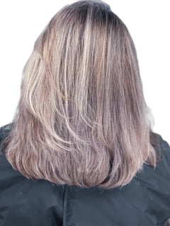 View Brunette, Hair Length, Shoulder Length, Highlights, Hair Color, Women's Hair - Kerri Robinson, Excelsior Springs, MO