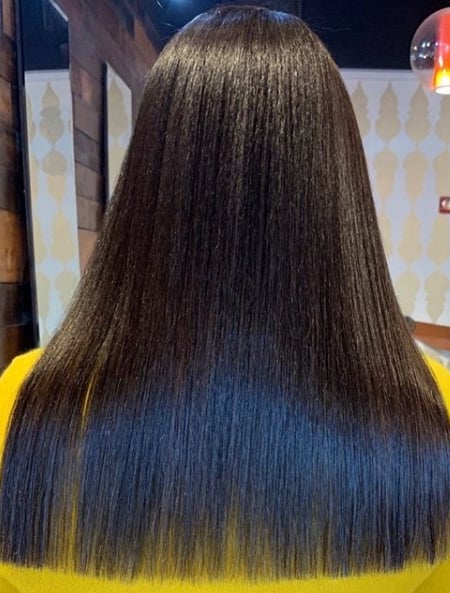 Image of  Women's Hair, Black, Hair Color, Long, Hair Length, Straight, Hairstyles