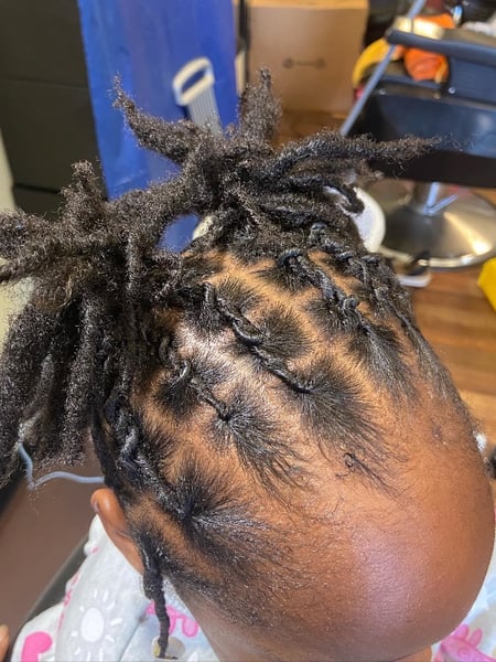 Image of  Girls, Haircut, Kid's Hair, Locs, Hairstyle, Protective Styles