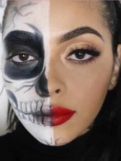 View Red, Gold, Colors, Black, Look, Halloween, Makeup, White - Diana Perez, New York, NY