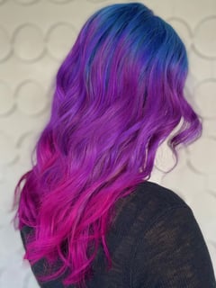 View Hair Color, Full Color, Fashion Color, Beachy Waves, Hairstyles, Women's Hair - Courtney Mang, Clarence, NY