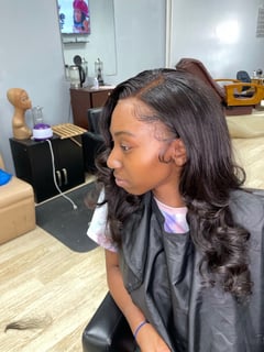 View Women's Hair, Long, Hair Length, Curly, Haircuts, Layered, Beachy Waves, Hairstyles, Braids (African American), Hair Extensions, Weave - Ayannai Brown, Gloucester City, NJ