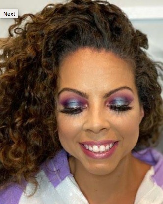 Image of  Makeup, Black, Colors, Glitter, Pink, Purple, Bridal, Look