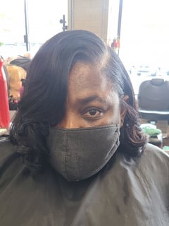 View Haircut, Silk Press, Natural Hair, Black, Curly, Hair Color, Women's Hair, Curls, Hairstyle, Smoothing  - Tammy Carter, Jonesboro, AR
