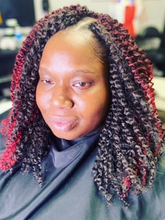 View Women's Hair, Protective Styles (Hair), Braids (African American), 4C, Hair Texture, 4B, 3A, 4A, 3C, 3B, Hairstyle - Dionna Richardson, Concord, CA