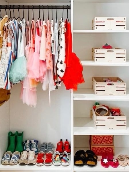 Image of  Folded Clothes, Jewelry, Handbags, Professional Organizer, Closet Organization, Hanging Clothes, Shoe Shelves