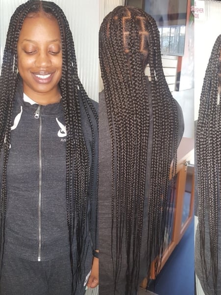 Image of  Women's Hair, Braids (African American), Hairstyles, Hair Extensions, Protective