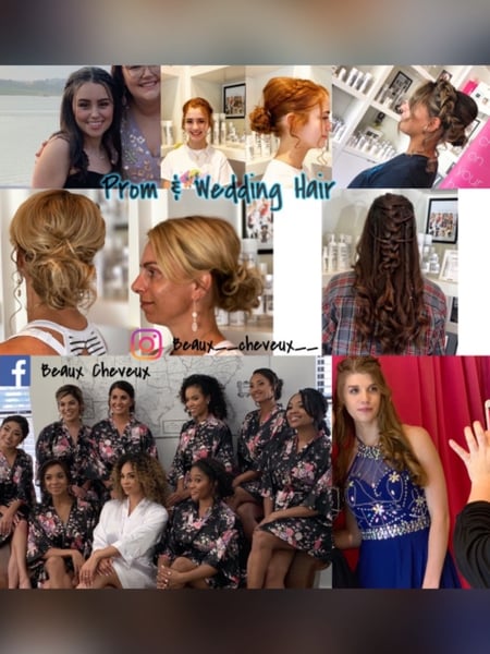 Image of  Updo, Beachy Waves, Weave, Bridal, Curly, Vintage, Hairstyles, Women's Hair