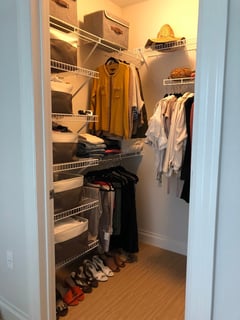 View Folded Clothes, Professional Organizer, Closet Organization, Hanging Clothes, Shoe Shelves, Jewelry, Handbags, Hats - Esther Friedman, Montclair, NJ