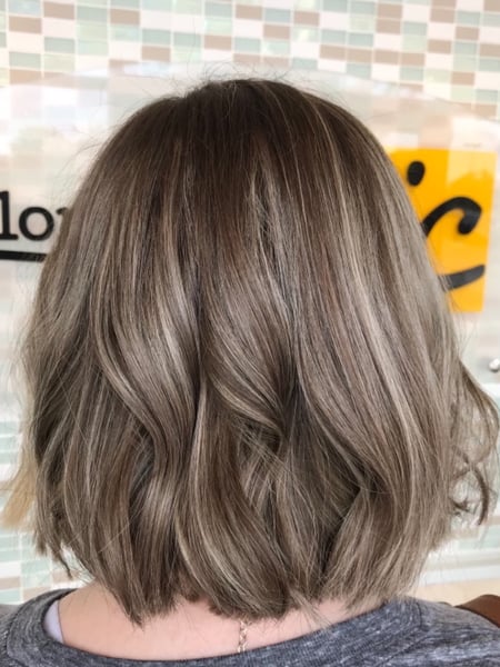 Image of  Women's Hair, Blowout, Hair Color, Balayage, Blonde, Foilayage, Highlights, Hairstyles, Beachy Waves