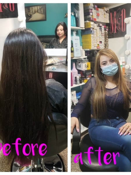Image of  Women's Hair, Hair Color, Blonde, Highlights, Hair Restoration